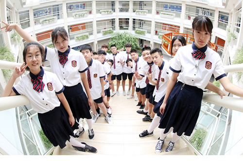 北京明诚外国语学校的校园开放日